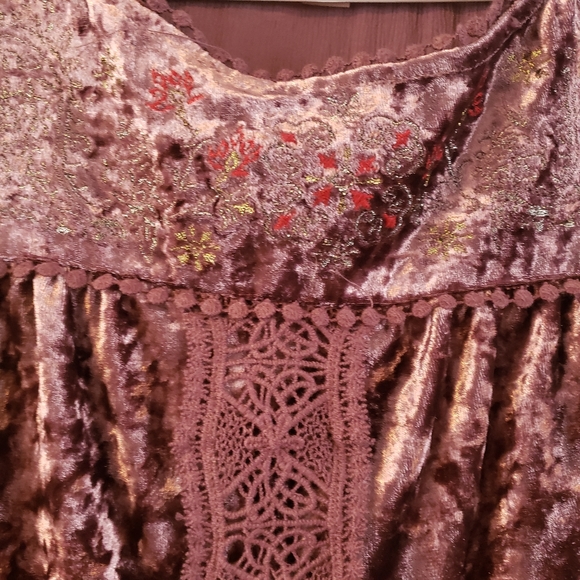 Knox Rose Sleeveless Embroidered Tunic Blouse S - Picture 7 of 10